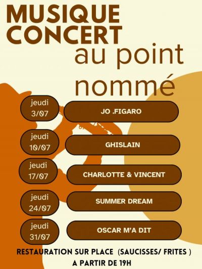 Photo 17 Juillet : Concert au Point nommé