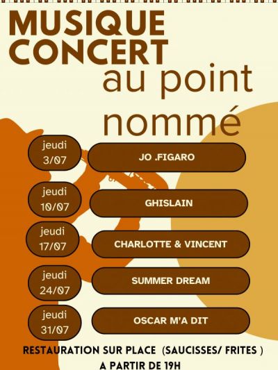 Photo 24 Juillet : Concert au Point nommé