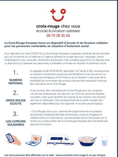 Croix rouge chez vous