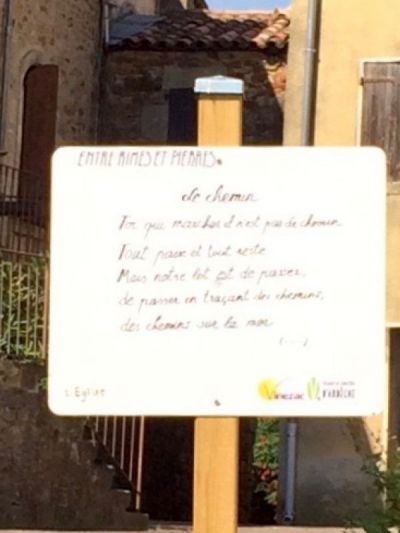 Le premier panneau de la flânerie