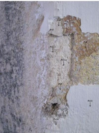 Photo Des sondages pour les peintures de l'église