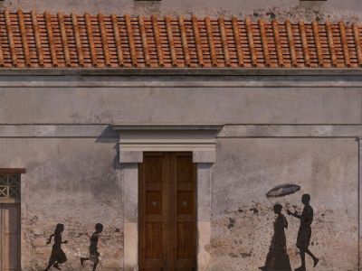 Une rue de Pompei reconstituée