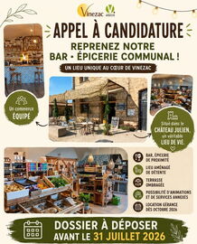 Appel à candidature pour l’exploitation du bar épicerie communal