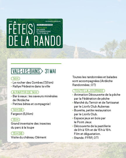 Fête de la randonnée 31 mai 2026