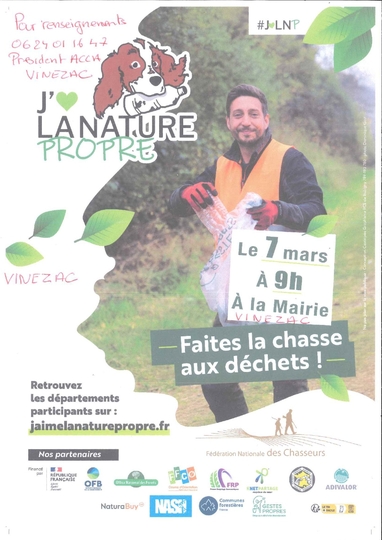 7 Mars 2026 : Opération "J'aime La Nature Propre"