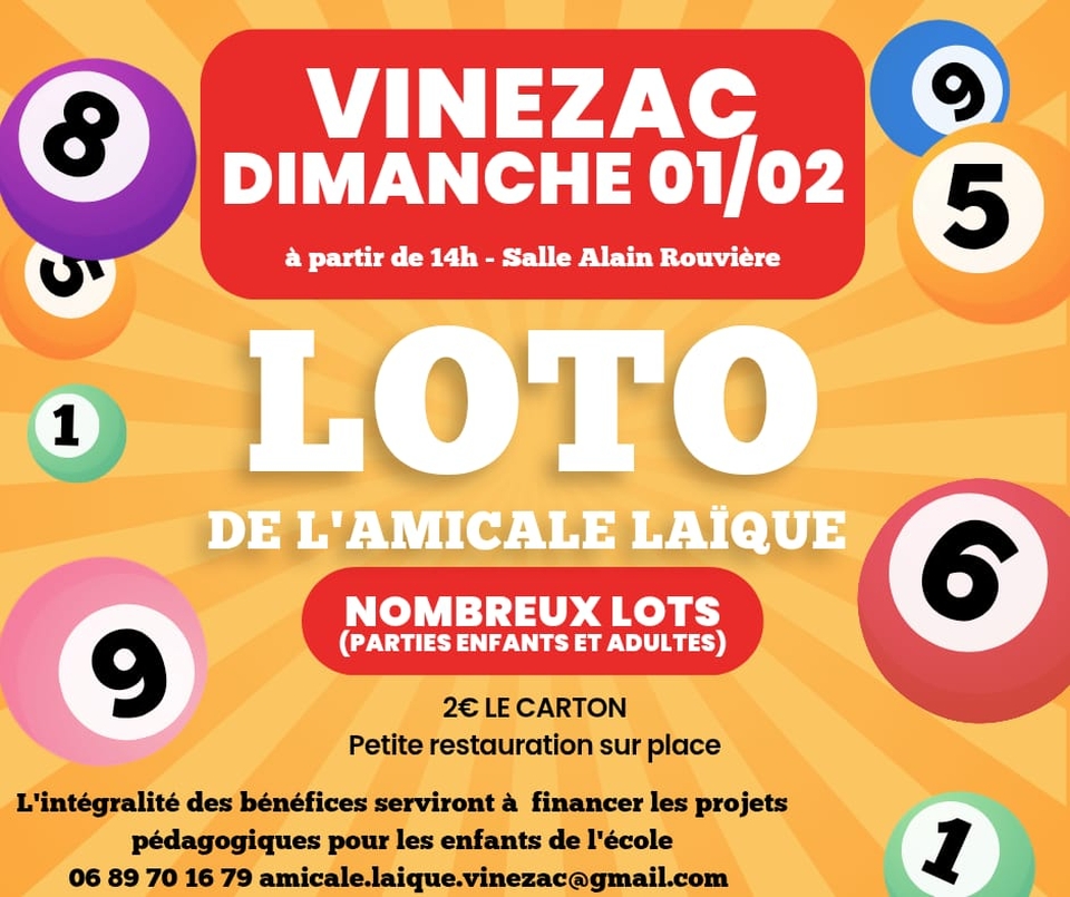 1er Février 2026 : Loto